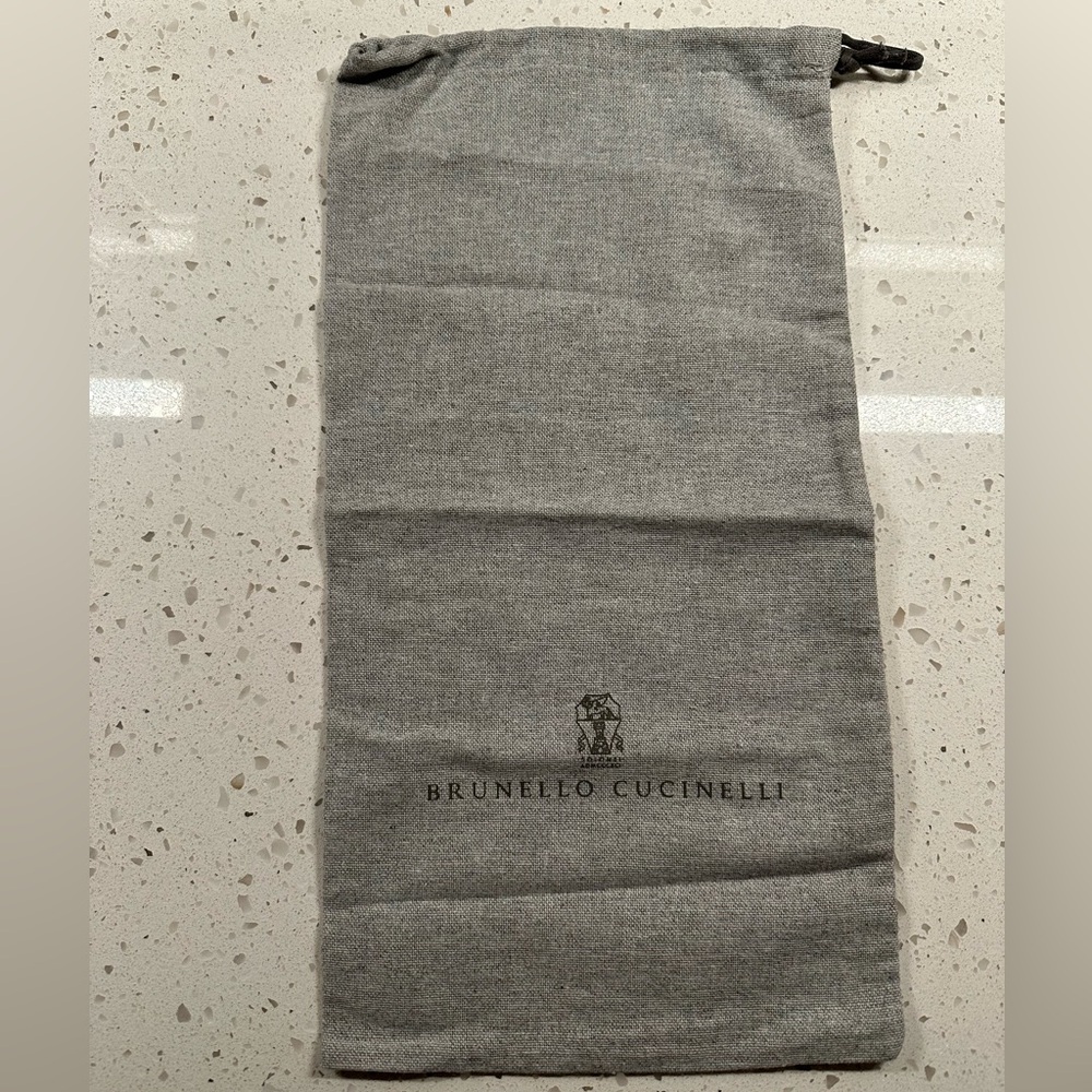 Brunello Cucinelli gray dust bag